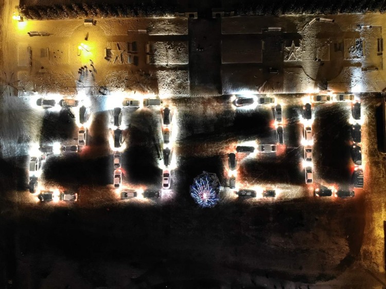 Новогодний автофлешмоб
