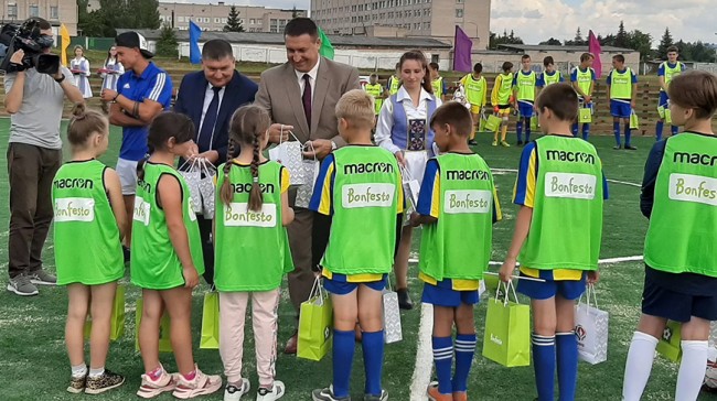 У Крупках і аграгарадку Коханава - новыя футбольныя пляцоўкі
