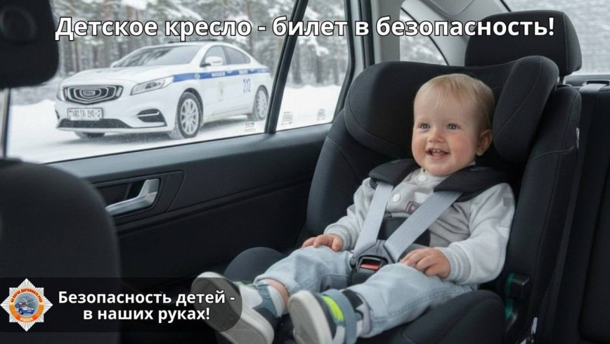 На Витебщине ГАИ уделит особое внимание соблюдению правил перевозки детей